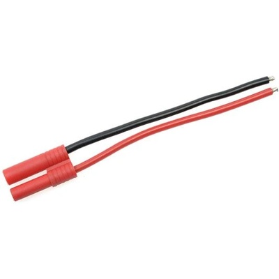 Revtec Позлатен конектор 4.0mm женски с кабел 14AWG 10cm