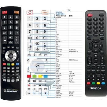 Dálkový ovladač General SENCOR SLE2810M4, SLE2459M4, SLE3214M4, SLE2459M4