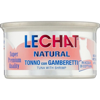 Monge Lechat Natural Tuniak s krevetami 80 g