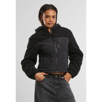 Urban Classics Дамско яке в черно Urban Classics Sherpa CrinkleUB-TB7071-00825 - Черен, размер 4XL