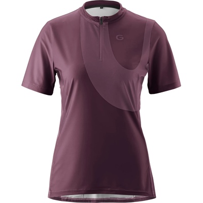 Gonso Дамска фланелка с къс ръкав за колоездене Gonso Women's Adventure Jersey Halfzip Cycling jersey - Rich Soil - размер 50 (EU) (156-2896-0219)