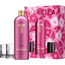 Tatratea Hibiscus & Red Tea 37% 0,7 l (darčekové balenie 2 pohare)