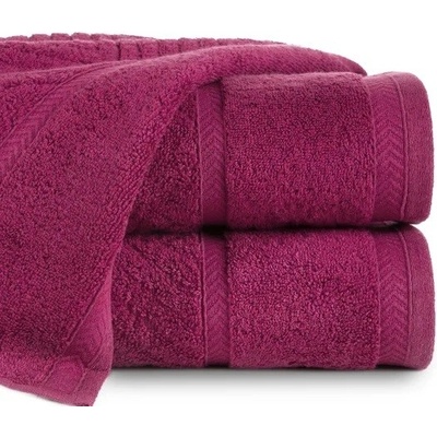 Eurofirany REINA LINE Bavlnené amarant odtieň osušky 70 x 140 cm fuksia 70 x 140 cm