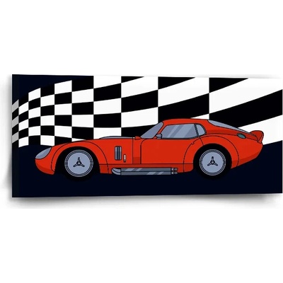Sablio Obraz Pretekárske auto - 110x50 cm