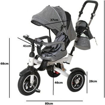 FunPlay TRIKE FIX V3 šedá