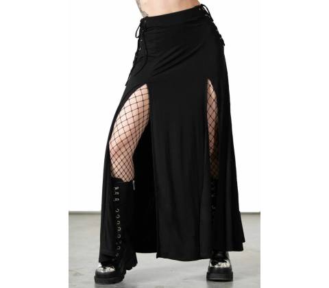 Killstar sukňa Hellverina Split Maxi