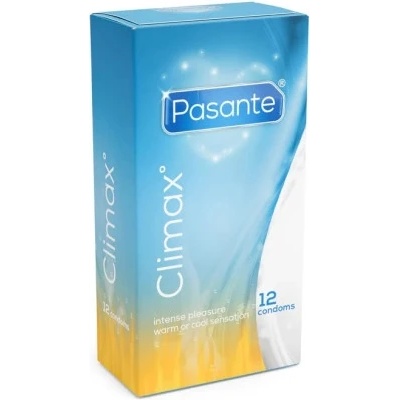 Pasante 12 бр. Стимулиращи релефни презервативи Pasante Climax