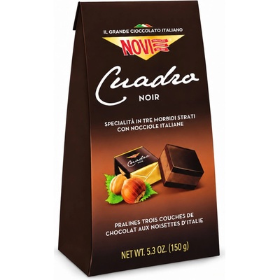 Novi Cuadro pralinky s lieskovcovým krémom a nizkotučným kakaom 150 g