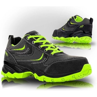 VM Footwear S1P Bezpečnostná obuv Čierna-Zelená
