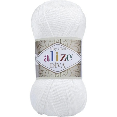 Alize Diva - 55 Biela