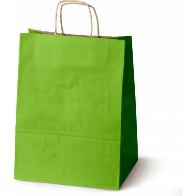 Papírové tašky ZELENÉ SVĚTLÉ 30x17x42,5 cm EKO Allbag