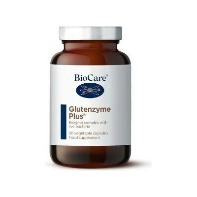 BioCare Glutenzyme Plus trávicí enzymy s probiotiky 30 kapslí