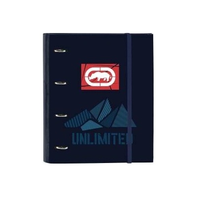 Eckō Unltd Папка с пръстени Eckō Unltd. Peaks Морско син (27 x 32 x 3.5 cm)