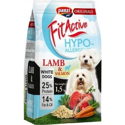 Fit Active White Dogs Hypoalergenní jehněčí rybí