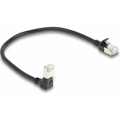 Delock 80303 RJ45 CAT 6A S/FTP 0.25m černý