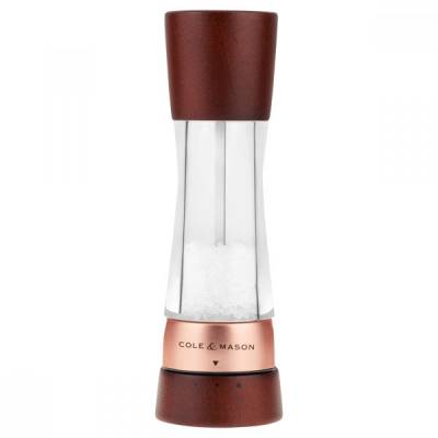 Мелничка за сол DERWENT CHESTNUT ROSE GOLD - 19 см. - с механизъм за прецизност - цвят орех / розово злато (Cole & Mason H 332295)