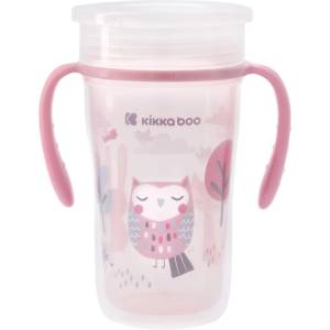 KikkaBoo Неразливаща се чаша 360° Kikkaboo - Owl, 300 ml (31302030050)