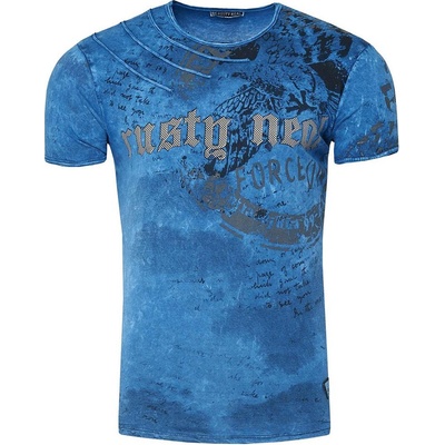 Rusty Neal tričko 15228 regular fit modrá