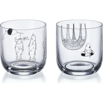 Crystalex sklenice na whisky Ed's fish 2 x 330 ml
