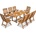 Garden Point Дървени градински мебели Burma/Bombay 8 Garden Point (GAP150_8xGAP151)