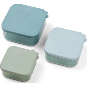 Done by Deer Контейнери за закуски Deer Friends Elphee & Birdee сини 3 бр (1236452)