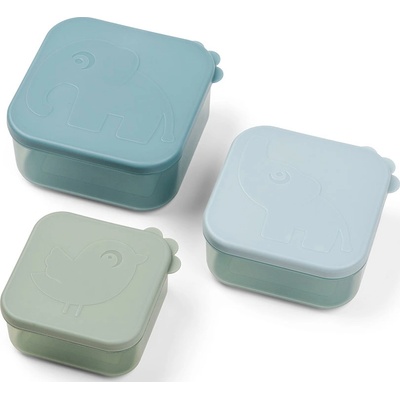 Done by Deer Контейнери за закуски Deer Friends Elphee & Birdee сини 3 бр (1236452)