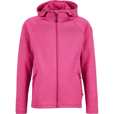 Heber Peak Детско вълнено яке Heber Peak Kid's Merino210 EvergreenHe. Zip Hoody Zip-up hoodie - Deep Pink - размер 104 (EU) (703-6574-0311)
