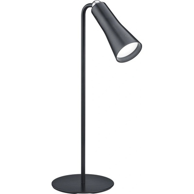 Reality Матово черно метална LED настолна лампа (височина 36 cm) Maxi - Reality (R52121132)