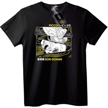 NOONEBRAND Тениска Piccolo и Сон Гохан аниме - 2XL, White
