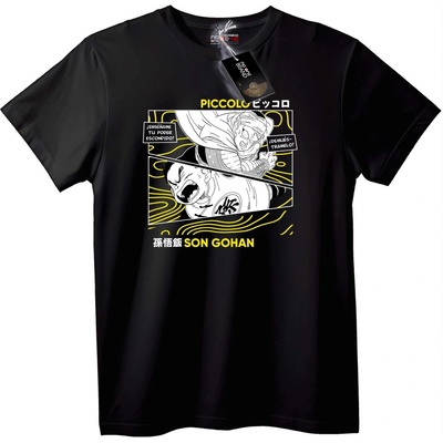 NOONEBRAND Тениска Piccolo и Сон Гохан аниме - 2XL, White