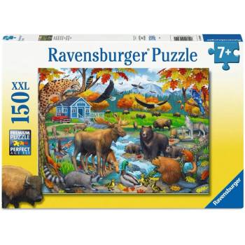 Ravensburger Пъзел Ravensburger от 150 XXL части - Горско събиране (12004304)