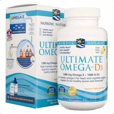 Nordic Naturals Ultimate Omega 1280 mg Citron 120 softgelových kapsúl