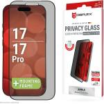 Displex Стъклен протектор за екран Displex Real Glass Full Cover (3D) с Филтър за поверителност, за iPhone 17 / iPhone 17 Pro (28565)