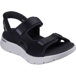 Skechers Сандали Skechers Men's Slip-On Quarter Strap Flat Sandals - Black/Grey