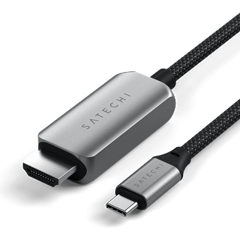 Satechi USB-C To HDMI 2.1 8K Cable - Space Grey (ST-YH8KCM)