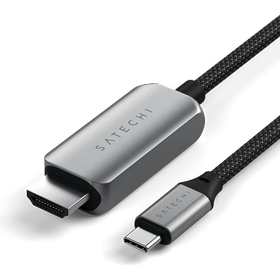 Satechi USB-C To HDMI 2.1 8K Cable - Space Grey (ST-YH8KCM)