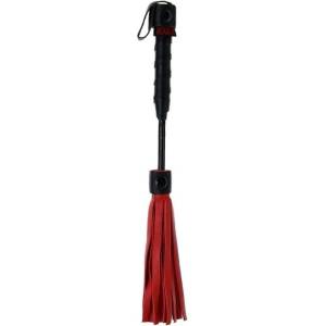 Rouge Leather Mini Flogger Red
