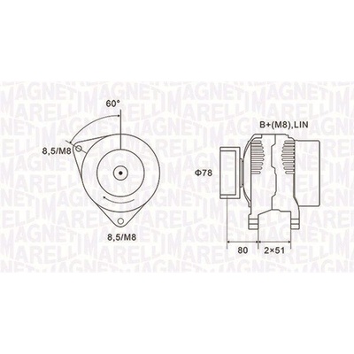 Generátor MAGNETI MARELLI 063731919010