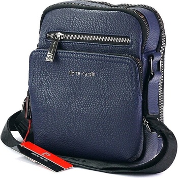 Pierre Cardin Střední pánská dvouoddílová crossbody taška no. 066 modrá