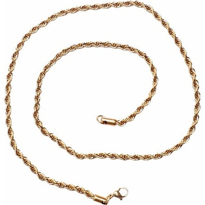 Nefertitis Náhrdelník rope styl nerezová ocel v barvě zlata NF24798
