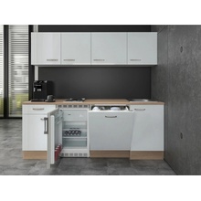 Flex Well Kuchyňa Valero 210 cm/typ 4 chladnička/varná doska/umývačka