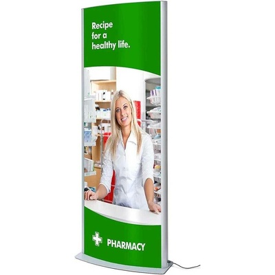 A-Z Reklama CZ Reklamní LED světelný Totem - DESIGN ARCUATO 2xB1 – Zboží Živě