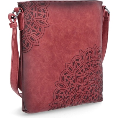 Indee crossbody kabelka s mandalou 6269 červená