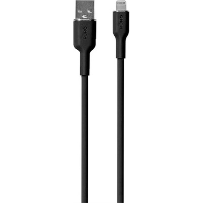 Puro PUCAPLTICONBLK USB-A to Lightning, 1,5m, černý