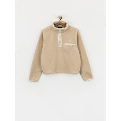 Helvetia II Cropped Half Snap Fleece Crop Ancient Fossil Dark Stone Chalk