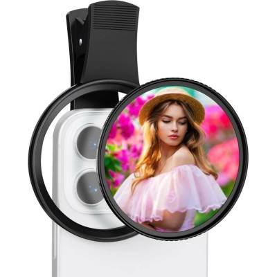 K&F Concept Nano-Klear phone clip with Black Mist 1/4 filter 67 mm