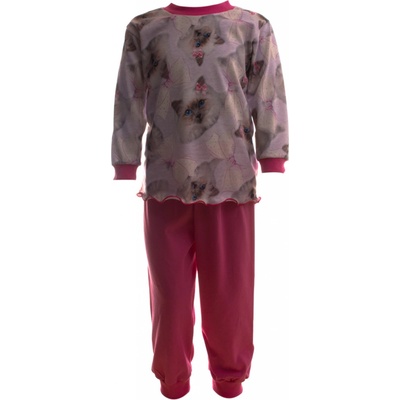 Pyžamo KOČIČKY P růžová