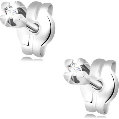 Šperky Eshop - Náušnice z bílého 14K zlata 1,5 mm S3BT501.57