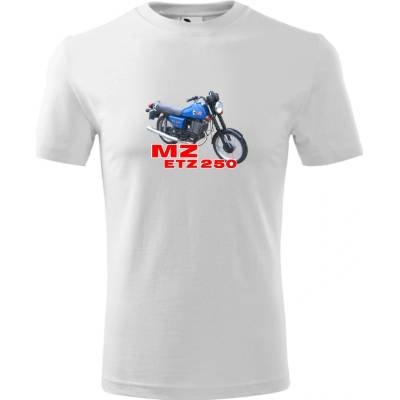 Tričko MZ ETZ 250 biela