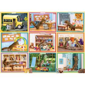 Cobble Hill - Puzzle Squirrels at School - 1 000 piese